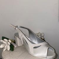 Scarpe da sposa in raso. N.36