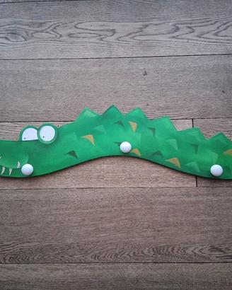 Appendiabiti bambino a forma di coccodrillo