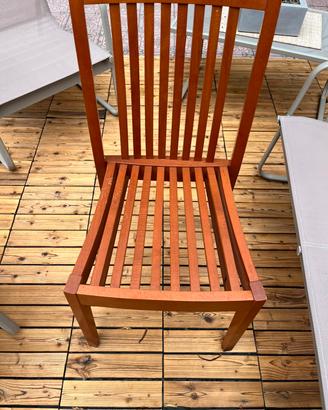 Lotto di n.6 sedie in legno calligaris