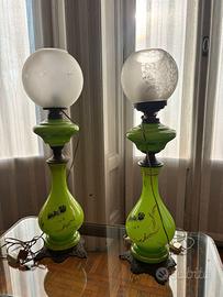 Coppia lampade originali in vetro di Murano