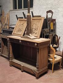 Lotto di sedie antiche e vintage credenza stipo
