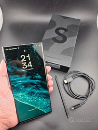 Samsung S22 Ultra 256GB Nero PERFETTO+cavo origina