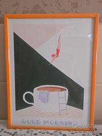 Quadro in Tela Canvas incorniciata Caffè 