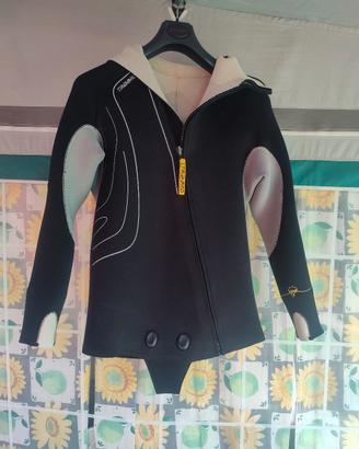 Giacca subacquea uomo neoprene con cappuccio