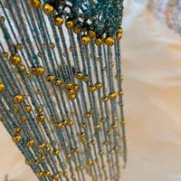 Cuffietta elastica con perline