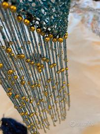 Cuffietta elastica con perline