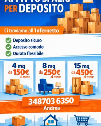 Spazio, deposito, magazzino zona Infernetto
