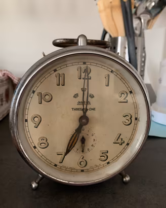 Sveglia Vintage Wehrle Three-In-One – Funzionante