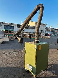 Aspiratore fumi di saldatura con ruote