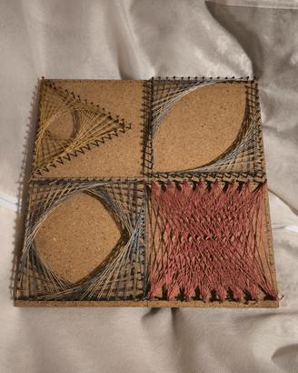Geometria intrecciata: String Art Design;  quadro 