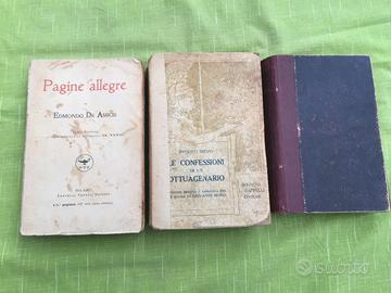LOTTO 3 LIBRI ANNI ‘20 - De Amicis - Nievo - Malot