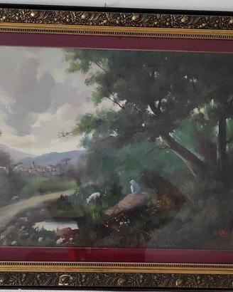 dipinto olio su tela  autore Marotta