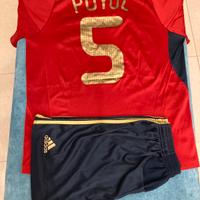 Completo Adidas Spagna Puyol t-shirt pantaloncino