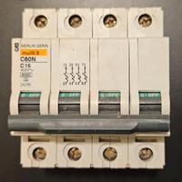 Magnetotermico Merlin Gerin Multi 9 C60N C16 3P+N