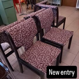 6 PZ sedie vintage anni 80