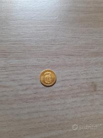 Raro mini gettone Oro 1 Fiorino Olandese
