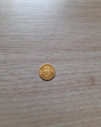 Raro mini gettone Oro 1 Fiorino Olandese
