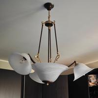 Lampadario moderno in ferro battuto 