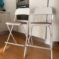 Coppia di sgabelli ikea franklin bianchi