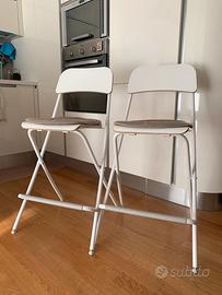 Coppia di sgabelli ikea franklin bianchi