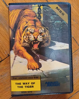 Cassetta del gioco The way of the tiger per MSX 