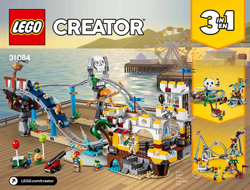 Istruzioni Lego Montagne Russe dei Pirati 31084