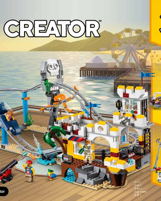 Istruzioni Lego Montagne Russe dei Pirati 31084