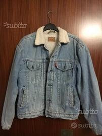 Levi,s giubbotto sherpa jeans pelliccia