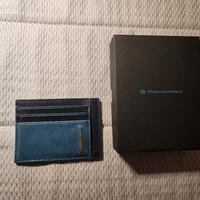 PIQUADRO PORTATESSERE BLUE SQUARE BILLFORD