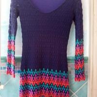 Mini-abito macrame' per feste ed occasioni