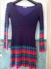 Mini-abito macrame' per feste ed occasioni