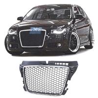 GRIGLIA AUDI A3 8P 08-12 LOOK RS3 NERO CROMATO