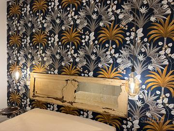 Testiera letto, comodini e appendiabiti