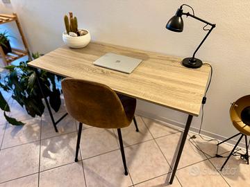 Scrivania 120x60 cm – colore rovere – come nuova