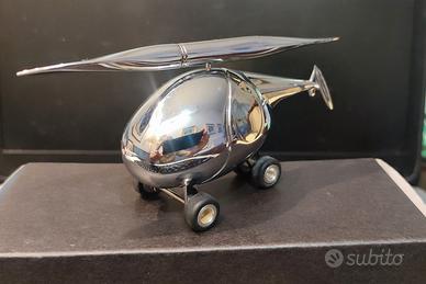 modellino elicottero in acciaio cromato