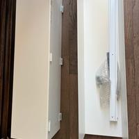2 Mensole ikea BOTKYRKA in metallo laccate bianco