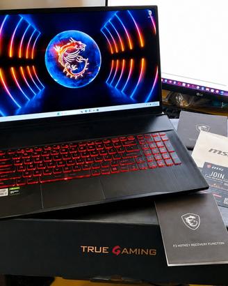 Laptop gaming 17’’ MSI i7, 1.5Tb, 16Gb RAM GPU 4Gb