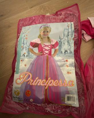 Costume principessa 3/4 anni