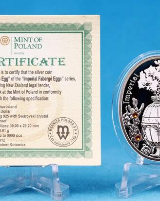 Niue 2012 - 1$ - Uovo Fabergé Bouquet di Gigli