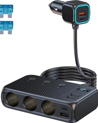 Sdoppiatore Accendisigari 171W LED Schermo 70CM