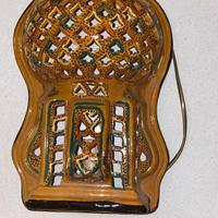 Lampada da parete in terracotta