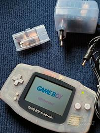 Gameboy Advance Glacier Blue + Alimentatore 