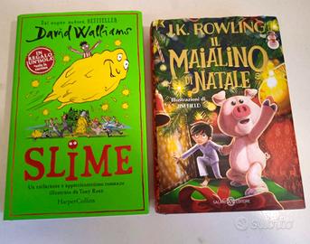 2 libri "Il Maialino di Natale" e "Slime". Eta 8+