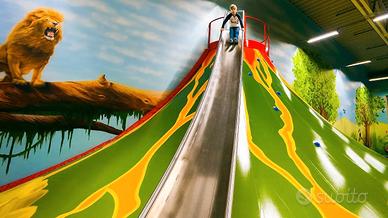 Gioco Playground Vulcano per Bambini con Scivolo