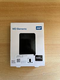 Hard disk esterno WD 500 mb
