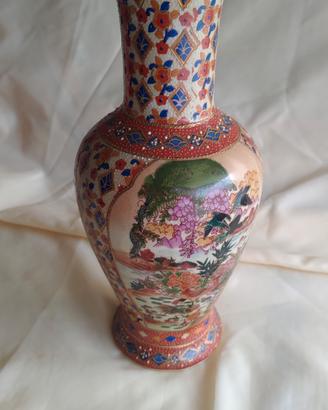 PORCELLANA VASO CINESE VINTAGE DIPINTO  a MANO 