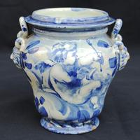 Vaso Albissola secolo XIX°, Ceramica Maiolica