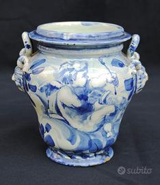 Vaso Albissola secolo XIX°, Ceramica Maiolica