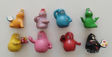 Lotto 8 Barbapapà vintage 5 cm 