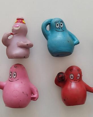 Lotto 8 Barbapapà vintage 5 cm 